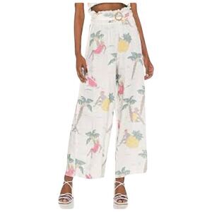 Place Nationale tropical Wide leg Linen pants S/1, NWT